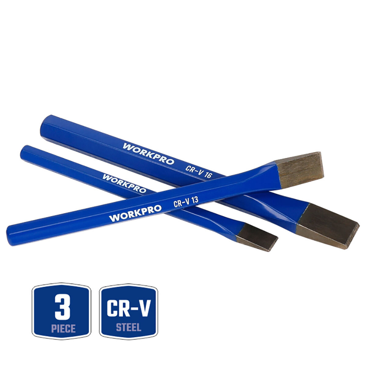 Conjunto de cinzel Workpro 3 Peças